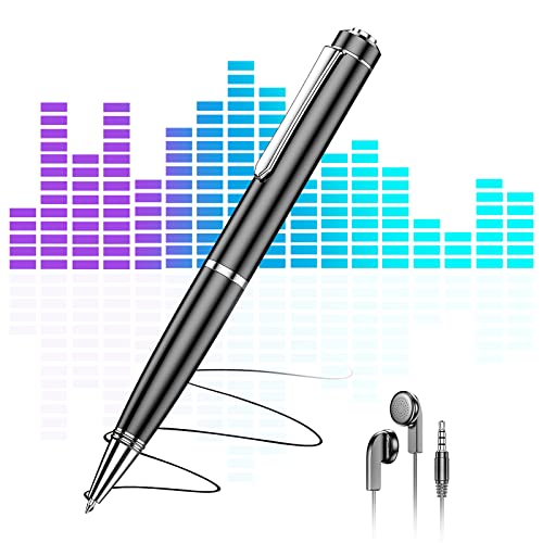 64GB Digital Voice Recorder - Voice Activated Recorder with Playback, Audio Recording Device for Lectures Meetings, USB Dictaphone Sound Tape Recorder MP3