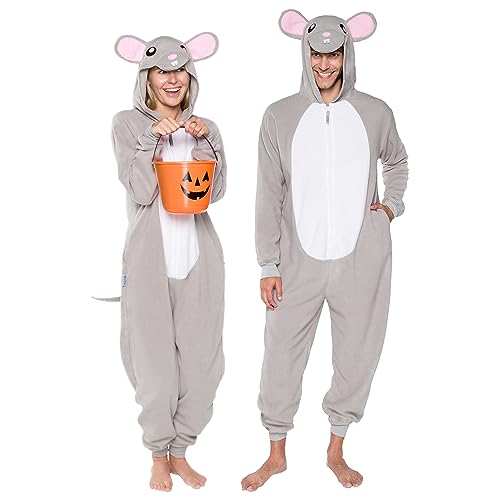Slim Fit Adult Onesie - Animal Halloween Costume - Plush Fruit One Piece Cosplay Suit for Women and Men by FUNZIEZ!