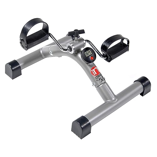 Stamina InStride Folding Cycle XL Under Desk Bike Pedal Exerciser w/Smart Workout App - Mini Exercise Bike Desk Exercise Equipment for Legs & Arms - Fully Assembled