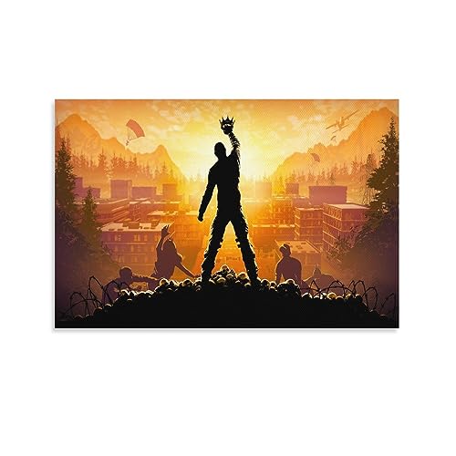 THAELY H1Z1 Game Poster-King Crown Poster-Home Wall Decor Art Aesthetics Canvas Painting Posters And Prints Wall Art Pictures for Living Room Bedroom Decor 20x30inch(50x75cm) Unframe-style