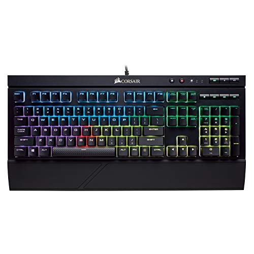 CORSAIR - USB 2.0 Type-A K68 RGB Mechanical Gaming Keyboard RGB Backlit Cherry MX Red Switch - Black