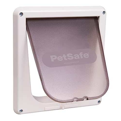 PetSafe Interior Cat Door: 4-Way Locking, Indoor Pet Door Flap - Tinted Privacy Door for Cat Litter Box or Pet Feeder, Built-In Door Lock, Durable Door Frame, DIY Easy Install, Hardware Kit Included