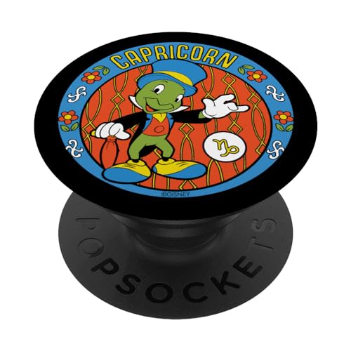 Disney Pinocchio Jiminy Cricket Zodiac Capricorn PopSockets Standard PopGrip