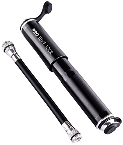 Pro Bike Tool Mini Bike Pump Fits Presta and Schrader - High Pressure PSI - Reliable, Compact & Light - Bicycle Tire Pump for Road, Mountain and BMX
