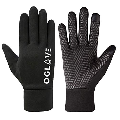 OGLOVE Waterproof Thermal Sports Gloves, Touchscreen Sensitive Field Gloves for Football, Soccer, Rugby, Mountain Biking, Cycling, Fishing and More, Adult Large