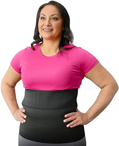 ARMSTRONG AMERIKA Wide Abdominal Binder Belly Wrap – Plus Size Postpartum Tummy Tuck Belt Provides Slimming Bariatric Stomach Compression or to Help Hernia or Post Surgery Healing & Support (XXL 3XL Stomach 47” to 70”