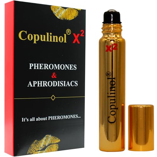 COPULINOL X2 100% Pheromone for Women - Extra Strength Aphrodisiac - Perfume for Women with Long-Lasting Scent - Travel Size - 0.27 Fl. Oz Gold