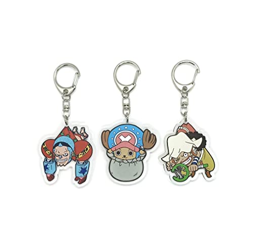 EBTY DREAMS Inc. - Set of 3 OP Acrylic Keychain Franky, Tony Chopper, Usopp v1