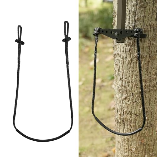 ZIVOXIA Climbing Stick Aider for Hunting, Daisy Chain Single Step Aider, Hand-Braided 1.5Ft Lightweight Rope Ladder Tree Stand Step - Weighs Only 1.6 Ounces