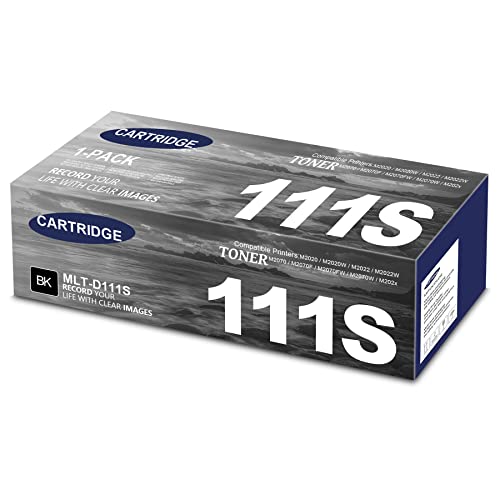 MLT-D111S MLT-D111L Toner Cartridge Replacement for Samsung 111S MLTD111L for Samsung Xpress SL-M2020W SL-M2070FW SL-M2070W M2020 M2024W M2026W M2070 Laser Printer (Black, 1-Pack)