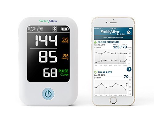 Welch Allyn H-BP100SBP Home Series 1700 Blood Pressure Monitor and Upper Arm Cuff, Clinical-grade Technology and Easy Bluetooth Smartphone Connectivity