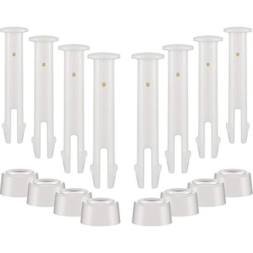 12 Pieces Plastic Pool Joint Pins with Pool Seals for Pool Replacement Parts (2.36 Inch)