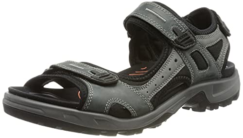 ECCO Men's Yucatan Sport Sandal, Marine Oil Nubuck, 9-9.5
