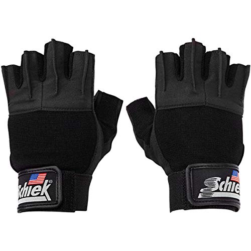 Schiek Sports 530 Platinum Lifting Gloves - Wrist Wrap Non Slip Exercise Gloves