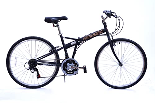 COLUMBA 26 inch 18 Speed Folding Bike (Black)