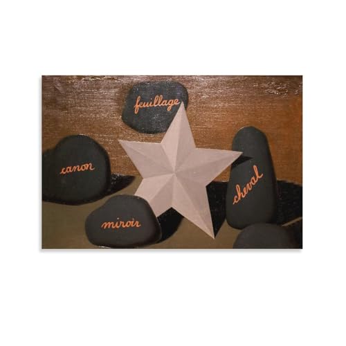 Querelle Des Universaux - Der Widerstreit Der Universellen - Clash of Universals-Rene Magritt Artworks Picture Print Poster Wall Art Painting Canvas Gift Decor Home Posters Decorative 20x30inch(50x75c