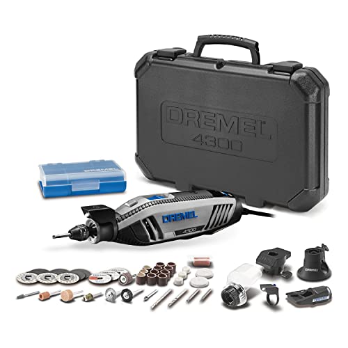 Dremel 4300-5/40 High Performance Rotary Tool Kit with LED Light- 5 Attachments & 40 Accessories- Engraver, Sander, and Polisher- Perfect for Grinding, Cutting, Wood Carving and Engraving , 9' Long