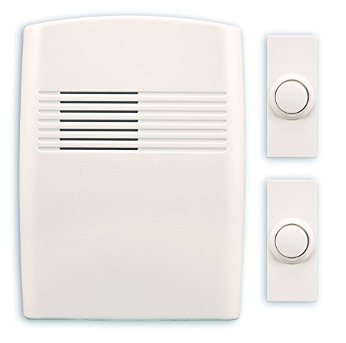 Heath Zenith SL-7762-02 Wireless 2-Button Door Chime (White)