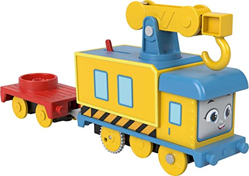 Thomas & Friends Motorized Toy Carly the Crane Battery-Powered Rail Vehicle for Preschool Pretend Play Ages 3+ Years