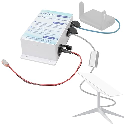 Starlink DC Conversion Box, Starlink Power Conversion Box, Powering The Starlink Satellite Internet Antenna, Convert 12v Power to 48v, Reduce Power Consumption, Starlink DC Conversion Kit