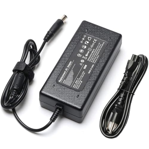 GERVGHS 90W AC DC Adapter Charger for HP Pavilion All-in-One Desktop PC HP 18' 19' 20' 21' 32' HP Pavilion (N193) 20' 23' PC 18-5110 19-2304 20-B010 20-B013W Adapter Power Supply Cord 7.4mm*5.0mm