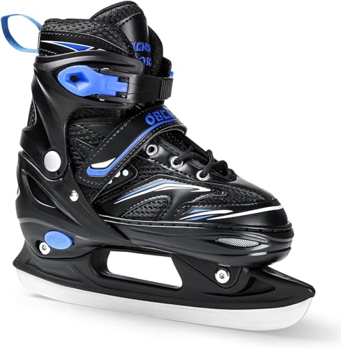 Adjustable Ice Skates for Kids Girls and Boys Soft Padding and Reinforced Ankle Support