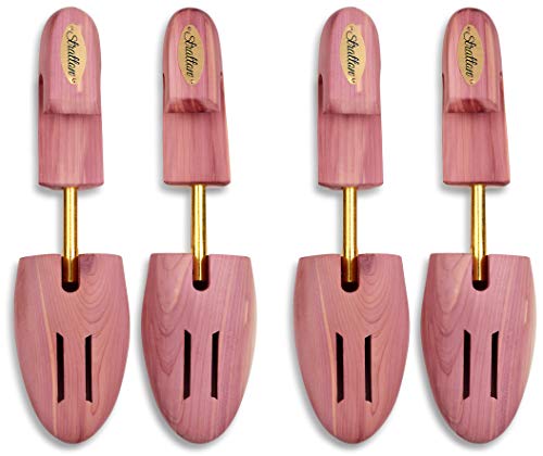 Stratton CEDAR SHOE TREE VALUE-PACK FOR MEN | GROWN IN USA | GREAT GIFT FOR MEN (Medium (Fits Shoe Sizes 9-10), 2 PACK)