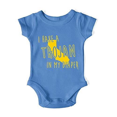 In My Diaper I Have A Trojan UCLA Sports Pride Newborn Blue