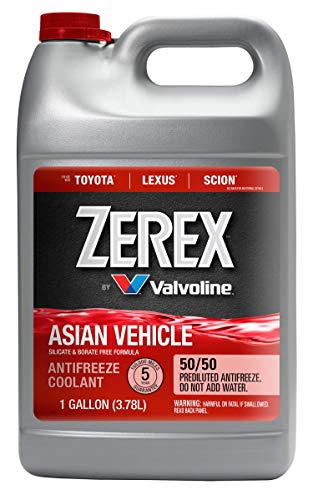Zerex Asian Vehicle Red Silicate and Borate Free 50/50 Prediluted Ready-to-Use Antifreeze/Coolant 1 GA