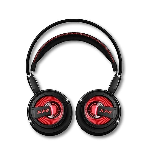 XPG Precog Gaming Headset with Mic Hi-Fidelity Dual Drivers 7.1 Virtual Surround Sound (XPG Precog), One Size