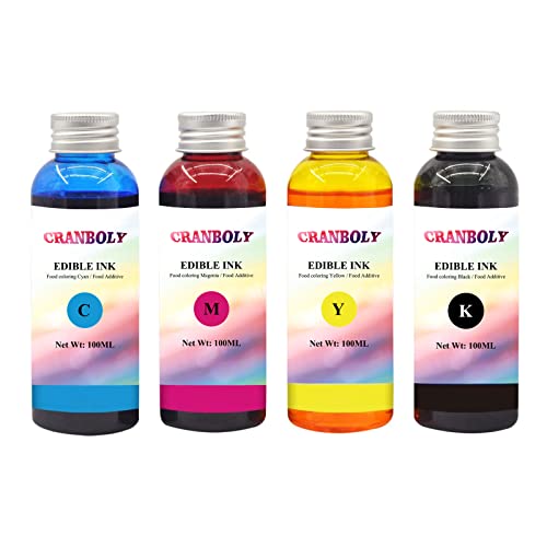 CRANBOLY 4×100ML Compatible Ink Refill Kit Suitable for 280/281 270/271 250/251 1200 1500 2200 2500 PG210 CL211 PG245 CL246 etc.(BK C M Y)