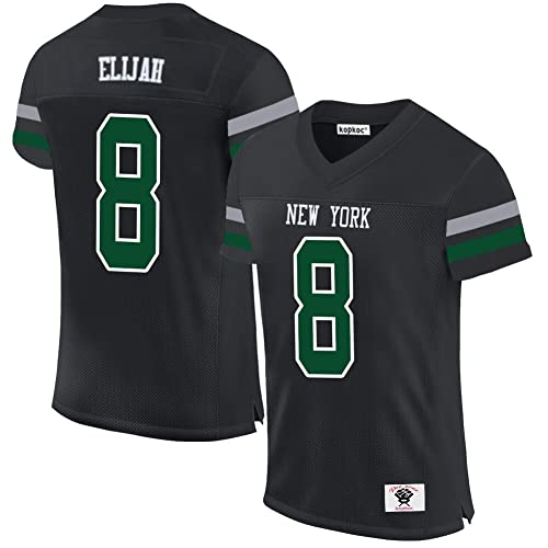 kopkoc New York Moore 8 Elijah Football Stitched Jerseys 1 Black