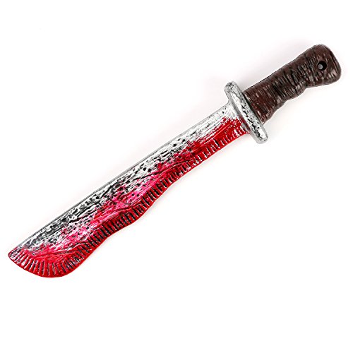 CASA CLAUSI Halloween Kid Machete Bloody Machete Deluxe Costume Cosplay Horror Accessory