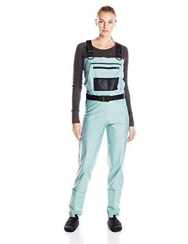 Caddis Women's Attractive Teal Deluxe Breathable Stocking Foot Chest Wader, Large Queen