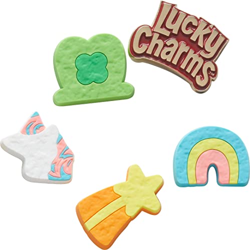 Crocs Jibbitz 5-Pack Lucky Charms Cereal Shoe Charms, Jibbitz for Crocs, St Patrick's Day Accessories for Shoes