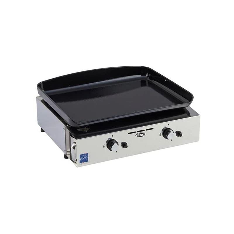 Eno - 555032010701 5000 W Gas Grill Plate Enamelled Cast Iron Plate 47 x 36 cm