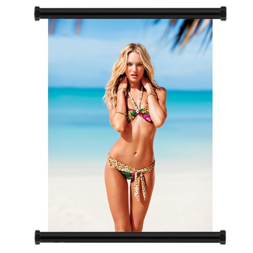 Candice Swanepoel Sexy Model Fabric Wall Scroll Poster (32' x 42') Inches
