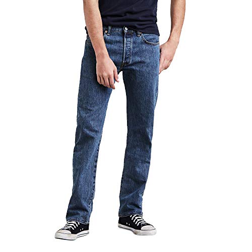Levi's Men's 501 Original Fit Jeans (Also Available in Big & Tall), Medium Stonewash, 34W x 32L