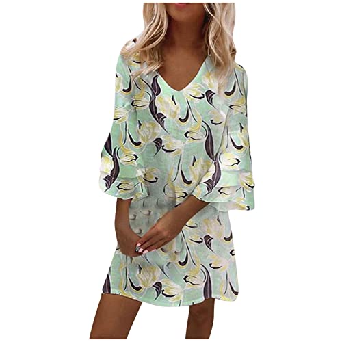 Women's Summer Casual Short Sleeve Crewneck Swing Dress Loose Fit Generic, J Tomson Dress Figure Skaters Maternity Sweater Dress Summwr Dresses Clothing White Knee Length Dresses Plus Size