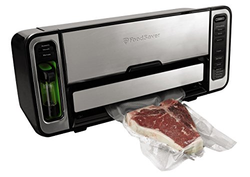 FoodSaver 5800 Series Vacuum Sealer Machine, 2-In-1 Automatic Bag-Making Vacuum Sealing System with Handheld Vacuum Sealer for Airtight Food Storage and Sous Vide, FS5860, Silver