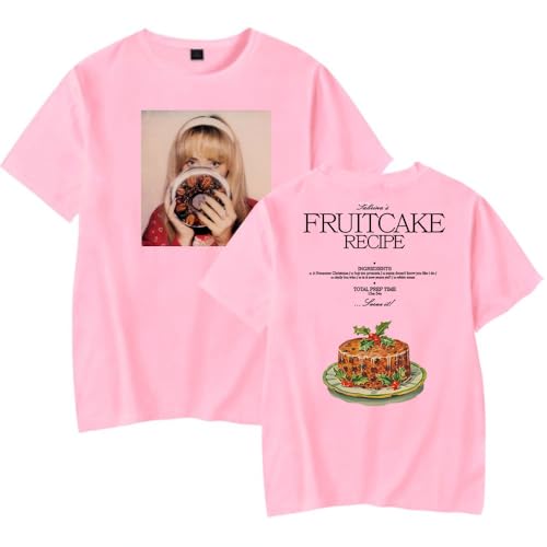 PBCIMNCV Sabrina Carpenter Tour T-Shirts Fruitcake Album Merch Women Men Fashion Casual Short Sleeve Tee Streetwear (s,Pink)