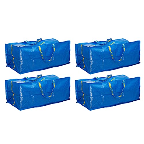Ikea 901.491.48 Frakta Storage Bag, Blue, 4 Pack