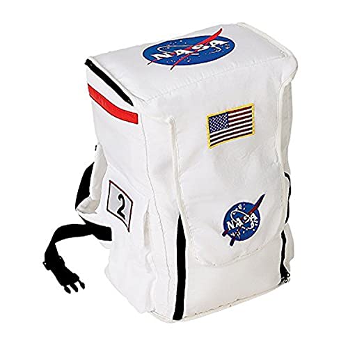 Aeromax Jr. Astronaut Backpack, White, with NASA patches