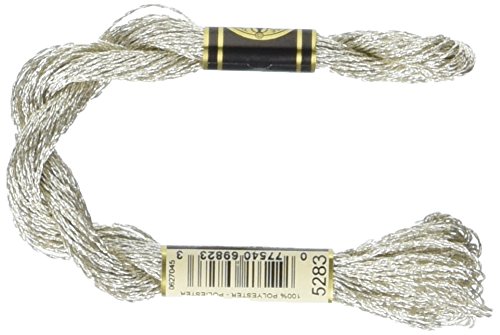 DMC Metallic Pearl Cotton Skeins Size 5 - 27.3 Yards-Silver