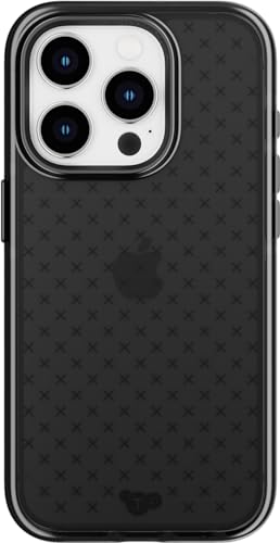 Tech21 Evo Check case for iPhone 15 Pro - Impact Protection Case - Smokey/Black