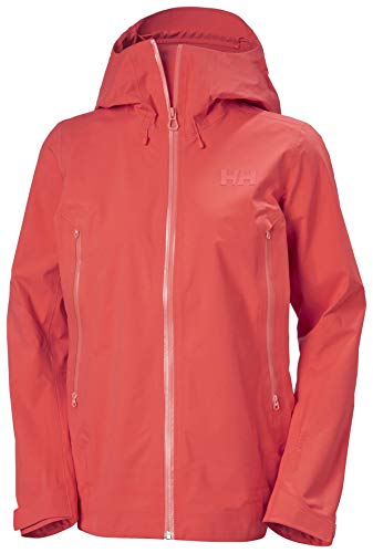 Helly-Hansen Womens Verglas Infinity Waterproof Shell Jacket, 217 Hot Coral, Medium