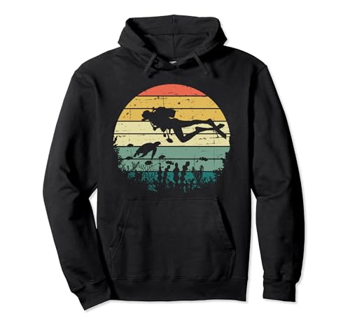 Funny Vintage Scuba Diving Dive Diver Pullover Hoodie