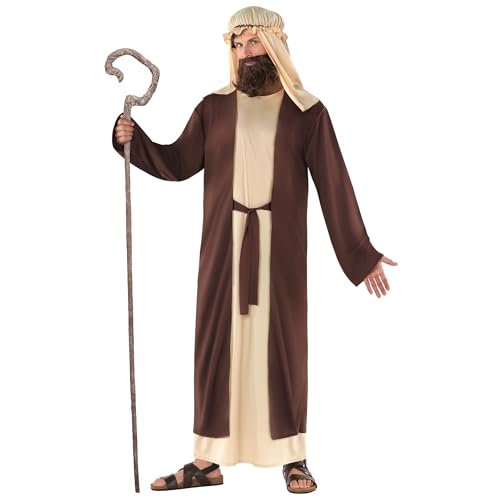 Morph Joseph Costume Men Biblical Costume Adult Nativity Costumes For Adults Shepherd Costume Jesus Costume Bible Costume XL