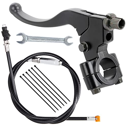Stylemafia 7/8' Handlebar Left Clutch Lever and 39' Clutch Cable with Adjuster Compatible with 50cc 70cc 90cc 110 cc 125cc Tao Tao SSR Apollo Dirt Pit Bikes（Black）