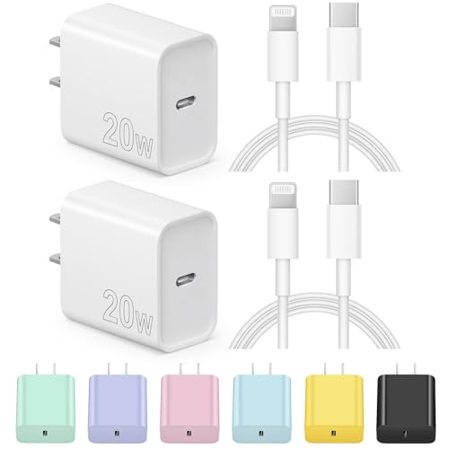 iPhone Charger Fast Charging 20W USB C Wall Charger with 6FT Super Fast Charger Cable Compatible with iPhone14/14 Pro Max/13/13Pro/12/12 Pro/11,iPad